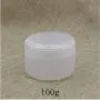 VANTOBEST 6er Set 100ml Transparente, Wiederbefüllbare Kunststoffbehälter Glaskolben mit Deckeln und Innenpolster für Creme, Lidschatten, Lippenbalsam, Lotion, Kosmetik