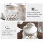 Cool Lemon Glass Rabbit Swan Food Storage Containers with Ceramic Lids Ornaments Candy Snack Tank Jar Containers Storage Canister Lidded Cookie Jar Decorative Jar Seal Can for Home Decoration