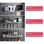 Spice Rack Wall Mount Multi-Function Organizer Single Stainless Steel Herb Jar Container Microwave Oven Shelf Storage For Kitchen Bathrooms Pantry Home Cabinet Organizers (Size : 100x35x12.8cm)
