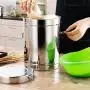 Edelstahleriegel für Müsli, Kaffee & Süßigkeiten – 304 Edelstahl mit Deckeln, BPA-frei, Große Aufbewahrungsbehälter für Küche & Vorratskammer (20L/25L)