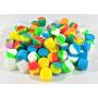 1000 pcs 2ml Silicone Container Jar Round Non-Stick Mixed Colors Wholesale