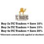 Ultraviolet 100 ml (3.38 fl ounce) Premium Herb Container by TC Traders | Airtight Smell Proof Black Ultraviolet Glass Screw Top Jar Canister | Best for Coffee, Tea, Herbs, Spices, or Dried Goods