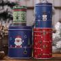 Famtasme Zhanwang17 4PCS Candy Jar,Cookie Storage Box Container Christmas Jar Gift For Children top sale