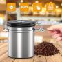 Coffee Canister, VersionTECH. Airtight Stainless Steel Container Vacuum Food Storage with co2 Valve and Scoop, Date Tracker Wheel for Whole and Ground Coffee Beans(Large)