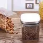 Square Glass Jars With Stainless Steel Lid For Spices Bulk Products Tea Coffee Container Set Sealed Cans Storage Box Canister,600Mlb170 Square Glass Jars With Stainless Steel Lid For Spices Bulk Products Tea Coffee Container Set Sealed Cans Storage Box Canister,600Mlb170