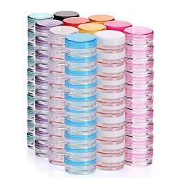 Goiio 5 Gram/ 5ML Plastic Pot Jars, Cosmetic Containers, Samples Container(11 colors, 110 Pcs)