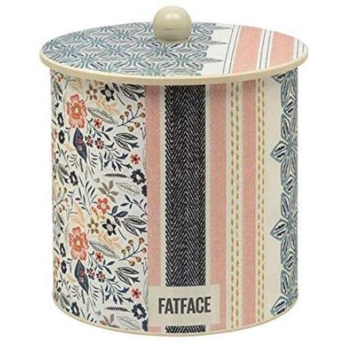 Fat Face Cookie Storage Jar Storage Caddy in Contemporary Design - Made in UK