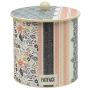 Fat Face Cookie Storage Jar Storage Caddy in Contemporary Design - Made in UK