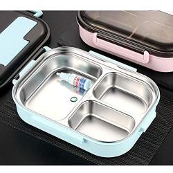 Thermos Stainless Food Flask For Kids/Student Leakproof Insulated Food Containers Lunch Box Food Flask (Color : Red, Size : 2000ml-5 cell)