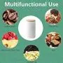 Dichtungsbehälter für Lebensmittel aus Bambusdeckel, kleine Keramik-Tee- und Kaffeekannen, Küchen-Dekor, Speicherkrücher für Tee, Snacks, Zucker, Kaffee, Gewürze, 950ml, Weiß/Schwarz