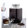 Original Grind Coffee Co. Cold Brew Coffee Maker (1 Gallon) Easy Pour Stainless Steel Spigot Tap, Removable Fine Mesh Filter | Glass Pitcher Brewing System | Refrigerator Safe Storage