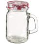 Juvale Mini Glass 4 Ounce Mason Jars with Lids and Straws (12 Pack), 3.5 x 3 x 2 Inches