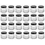 Nakpunar 24 pcs 1.5 oz Oval Hexagon Glass Jars with Black Lids - 45ml Nakpunar 24 pcs 1.5 oz Oval Hexagon Glass Jars with Black Lids - 45ml