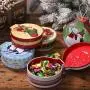 8PCS Weihnachts-Stinkötzchen aus Blech, Runde Süßigkeiten- oder Kekskisten für Weihnachten Party Geschenk – Amosfun