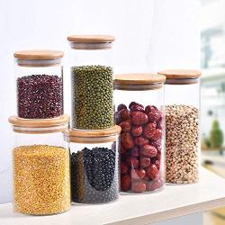 Glass Sealed Jars, Moisture-Proof Kitchen Food Containers, Storage Of Spices/Pasta/Oatmeal/Coffee Beans