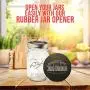 Ball Mason Jars 16 oz Bundle with Non Slip Jar Opener- Set of 4 16 Ounce Size Mason Jars with Regular Mouth - Canning Glass Jars with Lids, Heritage Collection