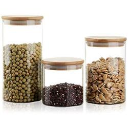 storage jar Grain container Food container Storage Box，Glass sealed storage tank, whole grains, tea, coffee beans, storage tank, 10cm × 200cm