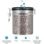 Lazmin Coffee Container Airtight, Stainless Steel Vacuum Sealed Kitchen Sotrage Canister for Coffee with CO2 Valve(Silver) Lazmin Coffee Container Airtight, Stainless Steel Vacuum Sealed Kitchen Sotrage Canister for Coffee with CO2 Valve(Silver)