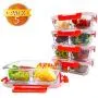 BlueHills Premium Glass Meal Prep Containers with Red Snap Locking Lids Glass Food Containers BPA-Free Microwave Oven Freezer Dishwasher Safe (4.5 Cups, 36 Oz. (G003 Three Compartments) BlueHills Premium Glass Meal Prep Containers with Red Snap Locking Lids Glass Food Containers BPA-Free Microwave Oven Freezer Dishwasher Safe (4.5 Cups, 36 Oz. (G003 Three Compartments)