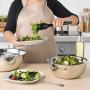 Charlies CKW Premier Stainless Steel Mixing Bowls Set of 6 including 3/4, 1.5, 3, 4, 5, and 8 qt Polished Mirror Finish Nesting Bowls Convenient Cookware for Grilling, Cooking, Baking, Gifts, and more