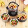 Thermos Food Jar Thermos 304 Stainless Food Flask,Leakproof Vacuum Insulated Food Containers,Handle,Wide Mouth, Large Capacity,Keep Warm For 12 Hours,Storage Bag