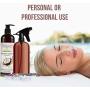 Oraganix Fractionated Coconut Oil with Amber Glass Spray Bottle - 100% Pure Natural 16 Oz Coconut Oil with 16oz Amber Glass Spray Bottle - for Essential Oil, Massage Oil, Skin and Hair Care