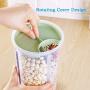 Food Storage Containers Plastic with Lids Airtight Bpa Free Large, Cereal Storage Containers Dispenser Cookie Jar for Kitchen Pantry Organization Canister Candy Bulk, 2L / 8L (Size : 2L)