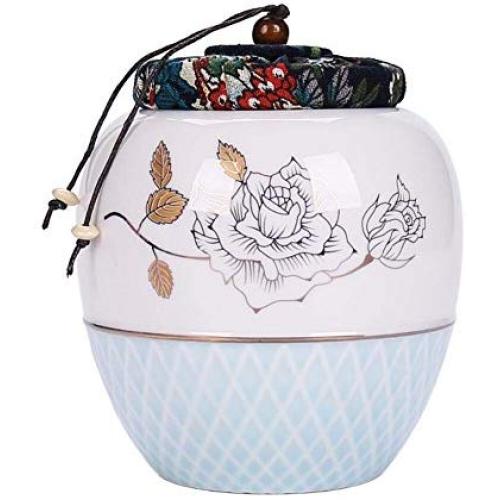 Keramik Tee-Aufbewahrungsbehälter Küchen-Aufbewahrungsbehälter für Süßigkeiten Kaffee – 11 x 14 cm/4,3 x 5,5 Zoll – 36