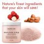 Majestic Pure Himalayan Salt Body Scrub with Lychee Oil, Exfoliating Salt Scrub to Exfoliate & Moisturize Skin, Deep Cleansing - 10 oz