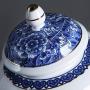 Funeral Urn Cremation Urns For A Small Amount Of Human Ashes Portable Storage Tank Blue And White Porcelain Material