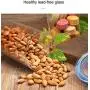 WÄNDLUNG Food Storage Container, Getrocknete Frucht Flasche, Gute Abdichtung, Heat-Resistant Borosilikat Glas Verschlussbehälter, Aufbewahrungsglas, Verschlussflasche, Blau