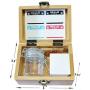 Elephant Laser Etched Sacred Geometry Stash Box, 1.6" Zinc Alloy Grinder, Small Stash Jar - ALL IN ONE Box Package Item# WBCS111617-4