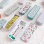 Milue Cute Woundplast Storage Box Slide Cover Jewelry Pill Case Portable Tin Container
