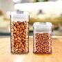 6-teiliges Lebensmittel-Aufbewahrungssystem – Küchen-Aufbewahrungssatz für die Pantry-Organisation und -Lagerung, BPA-freie, robuste Kunststoffbehälter für Pasta, Mehl, Cerealien! Dicht verschließbar!