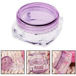 Milue 10Pcs Small Transparent Cream Bottle 5g Cosmetic Box Makeup Jar Eyeshadow Case