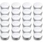 24 PCS 100ML 3.4oz Empty Metal Aluminum Tins Slip Slide Containers Jar Cans Box Bottle With Tight Screwtop For Cosmetic Make Up Sample Storage Lip Balm Eye Shadow Salves Powder Cream DIY Hand-made