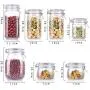 Boîte en verre NNDQ avec couvercle étanche, ensemble de 7 pièces pour le stockage des aliments, contenants pour grains de café, haricots, thé en vrac, bonbons. Boîte en verre NNDQ avec couvercle étanche, ensemble de 7 pièces pour le stockage des aliments, contenants pour grains de café, haricots, thé en vrac, bonbons.