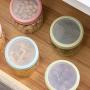 Kitchen Glass Jar Storage Tank Storage Tank Tea Cans Glass Sealed Tanks Grain Food Jars,Pink