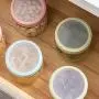 Kitchen Glass Jar Storage Tank Storage Tank Tea Cans Glass Sealed Tanks Grain Food Jars,Blue