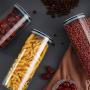 Glass Sealed Jars, Kitchen Household Grain Storage Tanks, Storage Spices/Pasta/Oatmeal/Flower Tea