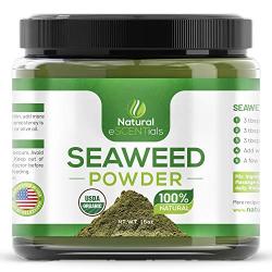 Sea Kelp USDA Organic 1 Lb - Kosher Certified Seaweed Powder - Kelp Powder Organic - Ascophyllum Nodosum - Seaweed Face Mask - Detox Body Wraps - Cellulite Treatment - Cellulite Scrub - Free Recipes