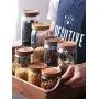 Bouteilles de Rangement en Verre avec Couvercles en Bambou Scellés, Pots de Rangement en Verre pour Servir le Thé, le Café, les Épices, les Bonbons, les Biscuits, 400ml Bouteilles de Rangement en Verre avec Couvercles en Bambou Scellés, Pots de Rangement en Verre pour Servir le Thé, le Café, les Épices, les Bonbons, les Biscuits, 400ml