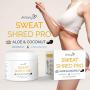 Sweat Shred Pro Aloe & Coconut Workout Enhancer Cellulite Cream - Slimming Cream - Hot Gel - Sweat Cream - Sweat Gel - Jar (6.5 oz) - Ariany Health