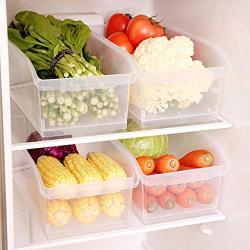 FGDJEE Food Storage Containers Refrigerator Bin Plastic Food Containers Airtight Leak Proof Easy Snap Lock BPA Free Kitchen Use