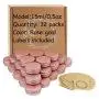32pcs Rose Gold Screw Top Aluminum Tin Jars Tins Empty Container with Screw Lid and Blank Marking Labels 32pcs Rose Gold Screw Top Aluminum Tin Jars Tins Empty Container with Screw Lid and Blank Marking Labels