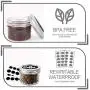 Bouteilles en verre VERONES de 100 ml avec couvercles et anneaux réguliers, idéales pour confitures, miel, cadeaux de mariage, cadeaux de douche, aliments pour bébés, pots d'épices magnétiques DIY, 16 PACK, Extra 16 couvercles.