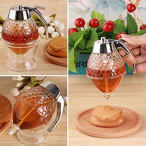 200ML Syrup Dispenser Honey Dispenser Sauce Kitchen Storage Jar Cooking Tools For Home Restaurant