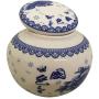 THY HOME Exquisite Oriental Ceramic Tea / Coffee Storage Jar Crock Canister