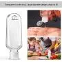 LSxia 10PCS Portable Travel Bottles With Keychain+Funnel, Leakproof & Squeezable Clear Empty Plastic Bottle Refillable Storage Container for Liquids Hand Sanitizer Essential oils Makeup (2oz/60ml)