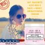 Radiance Cream For Spots Blemishes Anti Aging. All Natural Hands Body Chest Moisturizer Cream for Women Men 4 OZ. Anti Wrinkle Body Cream That Works.